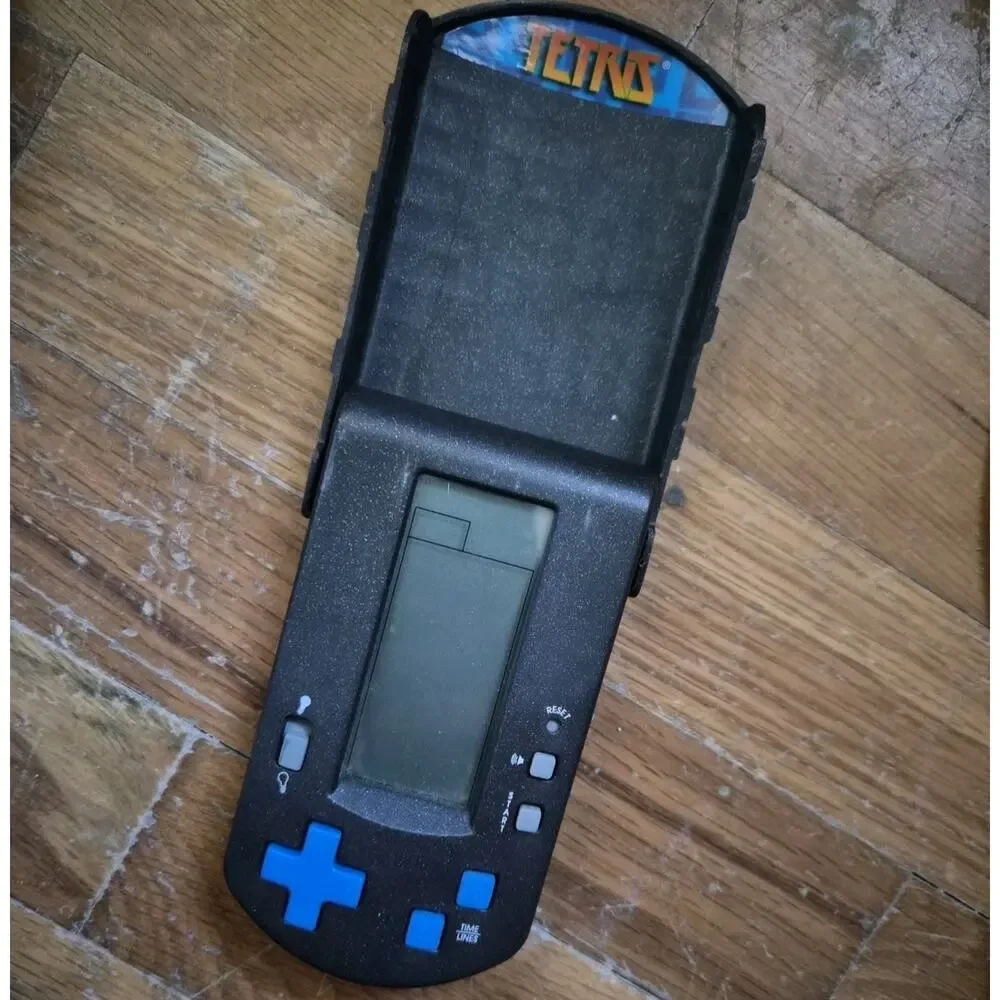 RADICA HANDHELD ELECTRONIC GAME- TETRIS- Flip Top- 2000- Works Y2k TOY GAME